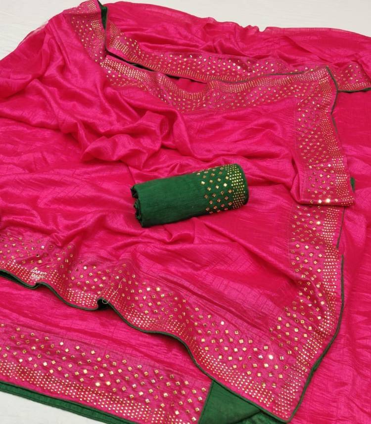 Embellished Ikkat Art Silk Saree Price in India