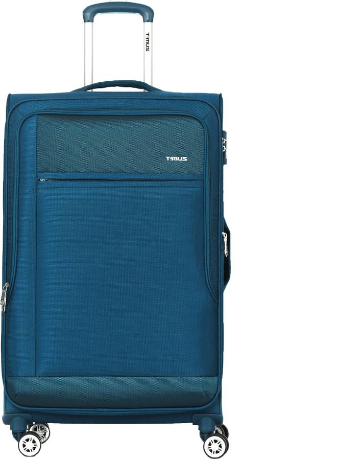 Large Check-in Luggage (77 cm) - Estonia 75 CM 8 Wheels Strolley Suitcase For Travel Check-in Luggage Trolley Bag (Blue) - Blue