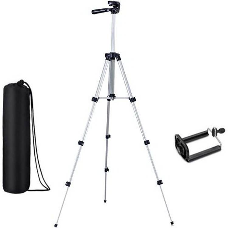 CASADOMANI Tripod-3110 Adjustable Aluminum High Quality Lightweight Camera Stand With Three-Dimensional Head & Quick Release Plate For Video Cameras, Portable Tripod With Mobile Holder Tripod