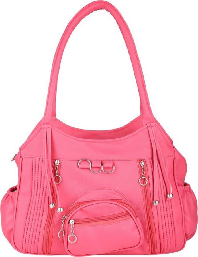 Women Gold, Pink Hand-held Bag Price in India