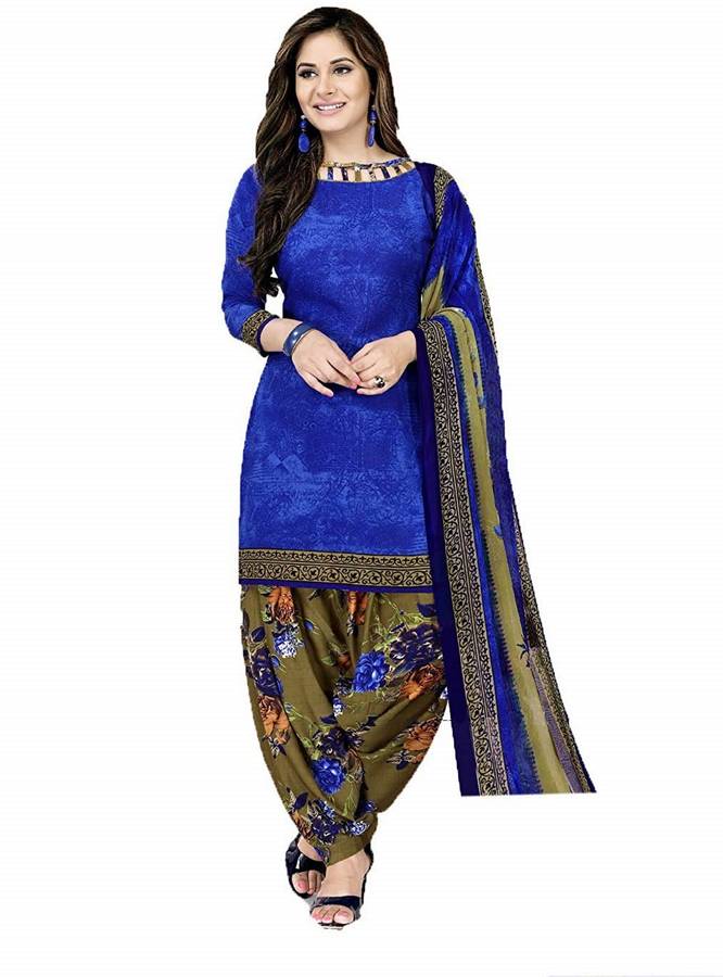 Reya Poly Crepe Self Design Salwar Suit Material