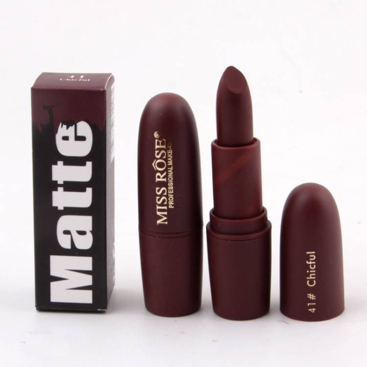 MISS ROSE #41 Chicful Lipstick Matte Price in India