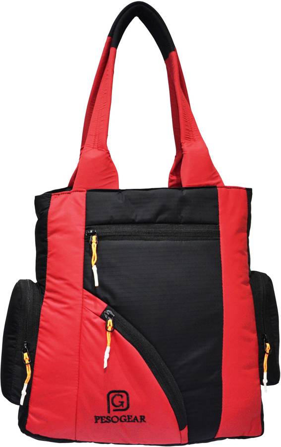 Women Black, Red, Multicolor Tote