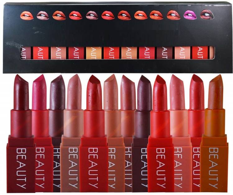 SWIPA Beauty Matte Lipstick (Pack Of-12) Price in India