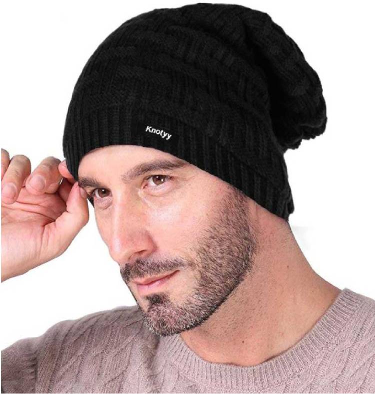 Solid beanie, woolen Cap