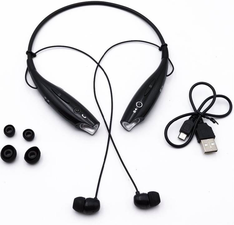 Allmusic Wireless Headphone Oppo/Vivo Stereo Earphone Sweatproof Neckband Bluetooth Headset