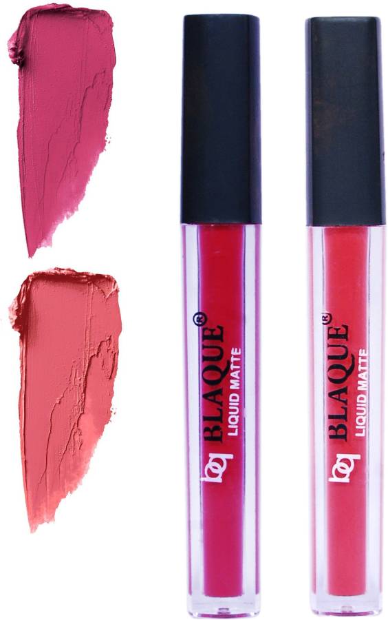 bq BLAQUE Matte Liquid Lip Gloss Combo of 2 # 108-111 Price in India