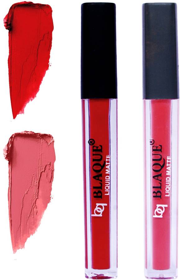 bq BLAQUE Matte Liquid Lip Gloss Combo of 2 Lipstick # 102-111 Price in India