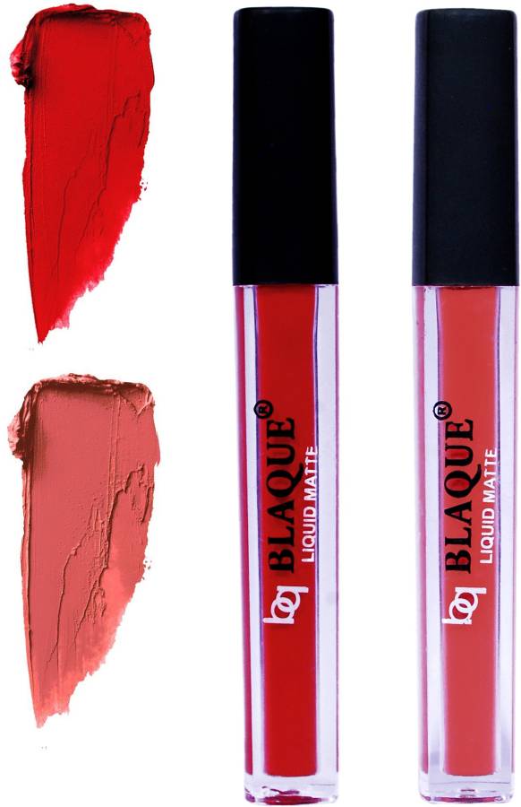 bq BLAQUE Matte Liquid Lip Gloss Combo of 2 Lipstick # 102-112 Price in India