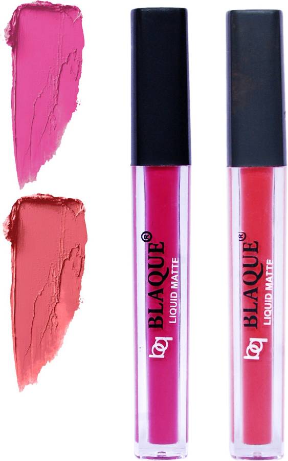 bq BLAQUE Matte Liquid Lip Gloss Combo of 2 # 110-111 Price in India