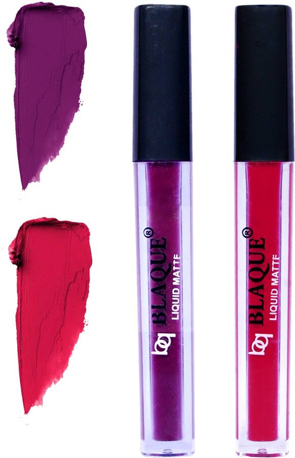 bq BLAQUE Matte Liquid Lip Gloss Combo of 2 Lipstick # 103-104 Price in India