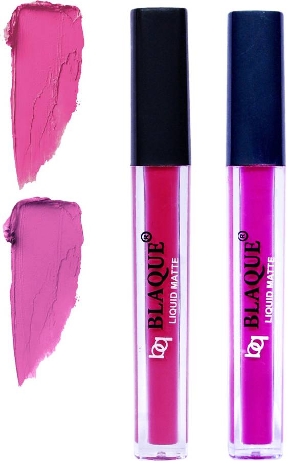 bq BLAQUE Matte Liquid Lip Gloss Combo of 2 # 110-117 Price in India