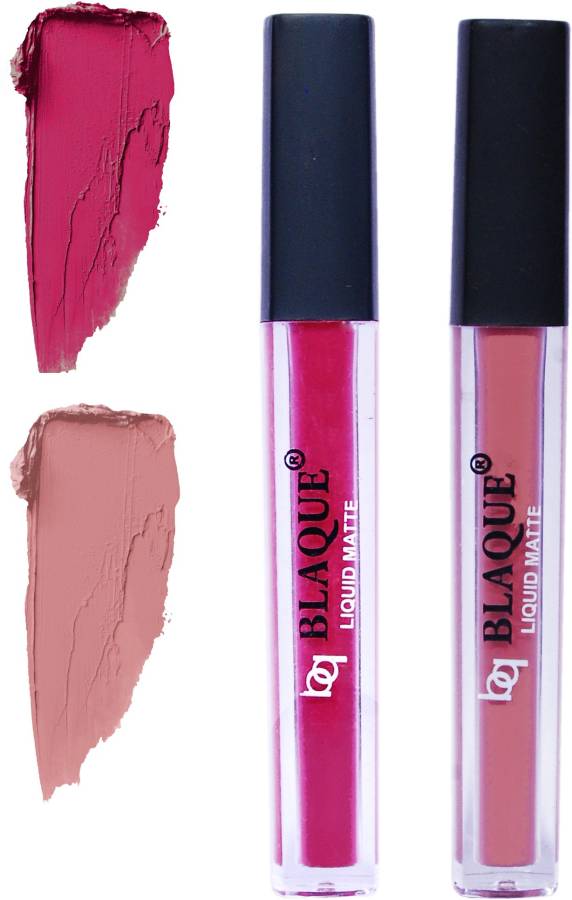 bq BLAQUE Matte Liquid Lip Gloss Combo of 2 Lipstick # 105-116 Price in India