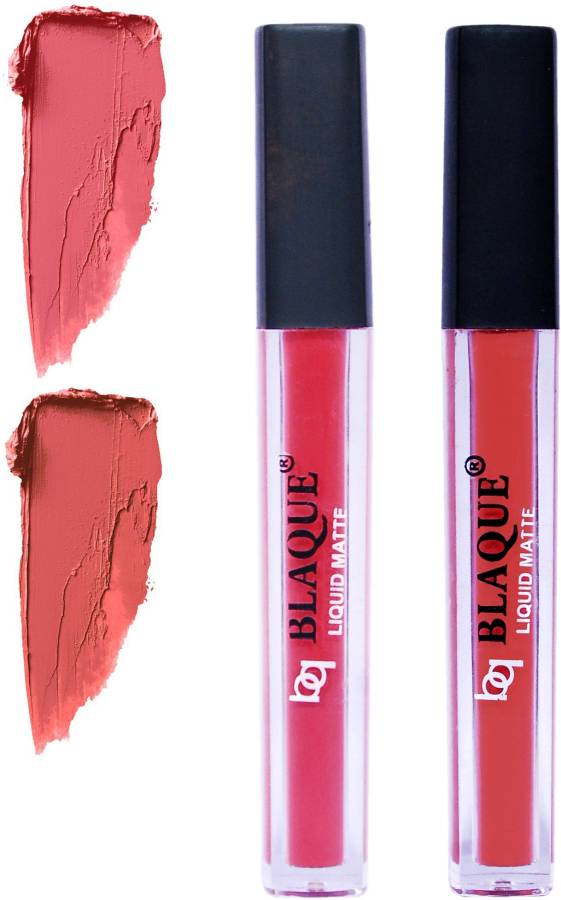 bq BLAQUE Matte Liquid Lip Gloss Combo of 2 Lipstick # 111-112 Price in India