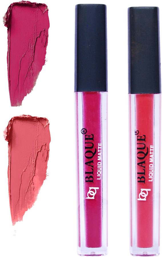 bq BLAQUE Matte Liquid Lip Gloss Combo of 2 Lipstick # 105-111 Price in India
