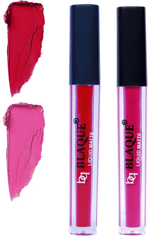 bq BLAQUE Matte Liquid Lip Gloss Combo of 2 Lipstick # 109-110 Price in India