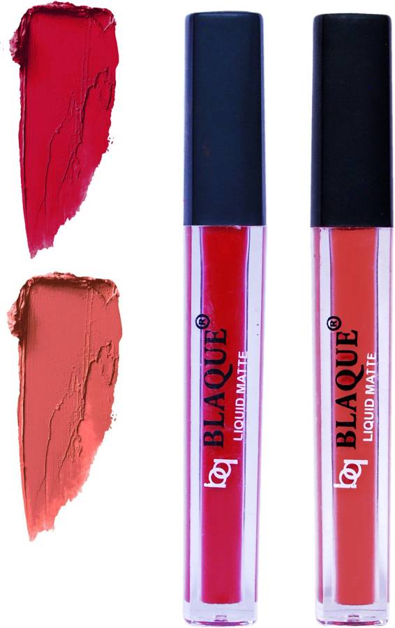 bq BLAQUE Matte Liquid Lip Gloss Combo of 2 Lipstick # 109-112 Price in India