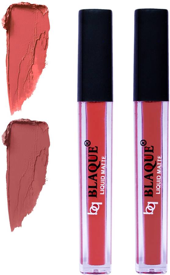 bq BLAQUE Matte Liquid Lip Gloss Combo of 2 Lipstick # 112-113 Price in India