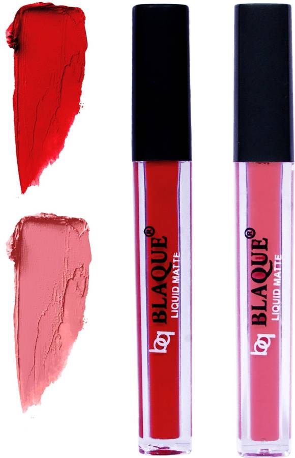 bq BLAQUE Matte Liquid Lip Gloss Combo of 2 Lipstick # 102-107 Price in India