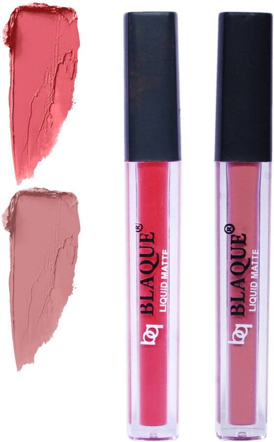 bq BLAQUE Matte Liquid Lip Gloss Combo of 2 # 111-116 Price in India