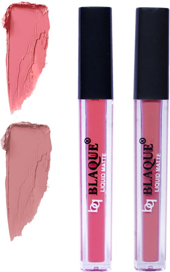 bq BLAQUE Matte Liquid Lip Gloss Combo of 2 Lipstick # 107-116 Price in India