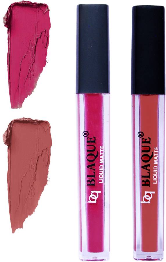 bq BLAQUE Matte Liquid Lip Gloss Combo of 2 # 105-113 Price in India