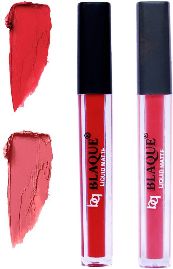 bq BLAQUE Matte Liquid Lip Gloss Combo of 2 Lipstick # 101-111 Price in India
