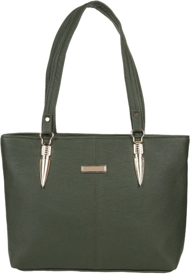 Women Green Shoulder Bag - Extra Spacious Price in India