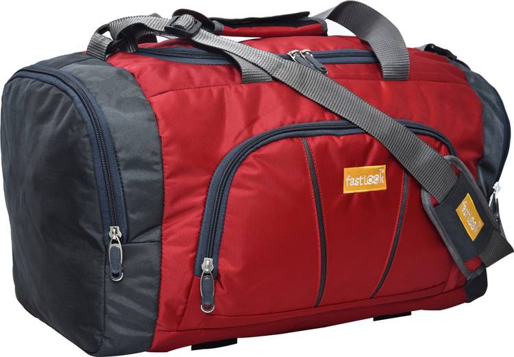 Fast look (Expandable) Unisex Lightweight 40 litres Travel Duffel Bag (Red) - FT20R Travel Duffel Bag