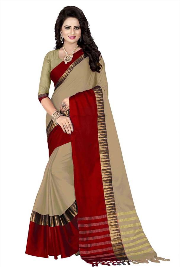 Woven Coimbatore Cotton Silk Saree