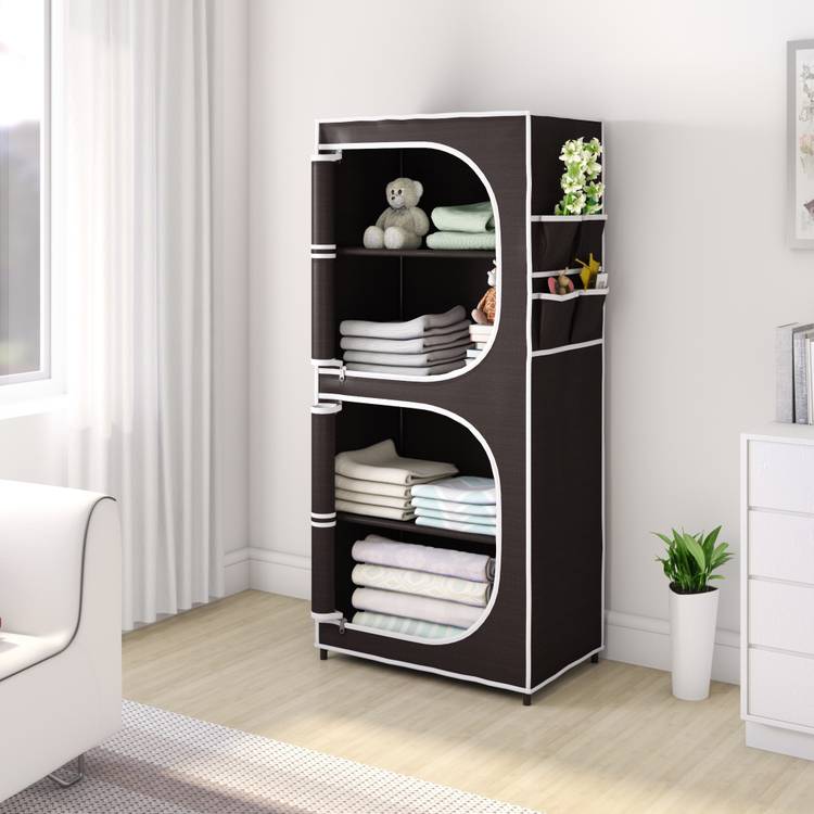 Flipkart Perfect Homes Studio 2 Door 4 Shelf PP Collapsible Wardrobe