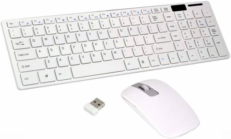 SXDHK Ultra Thin fashion 2.4G Wireless Keyboard & Mouse Combo Kit Wireless Multi-device Keyboard (multi color) Wireless Desktop Keyboard