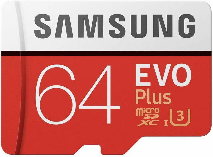 Samsung EVO Plus 64 GB MicroSDHC Class 10 95 MB/s Memory Card