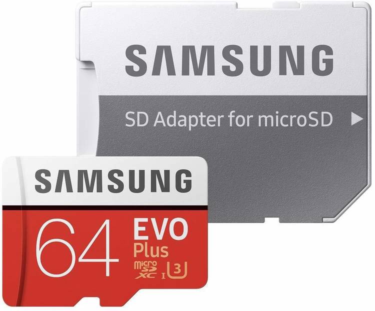 Samsung EVO Class 10 64 GB SD Card Class 10 100 MB/s  Memory Card