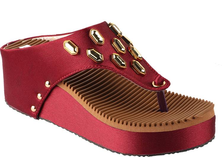 STAR STEP Women Red Flats Price in India