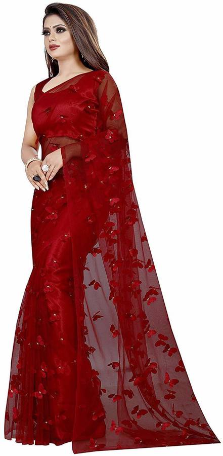 Applique Bollywood Net Saree