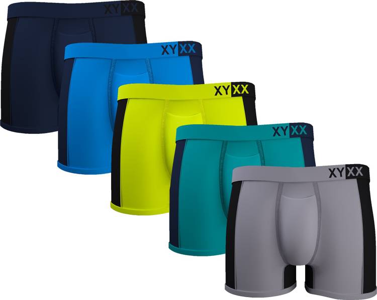 Ultra Soft Modal Color Block (Pack of 5) Men Trunks