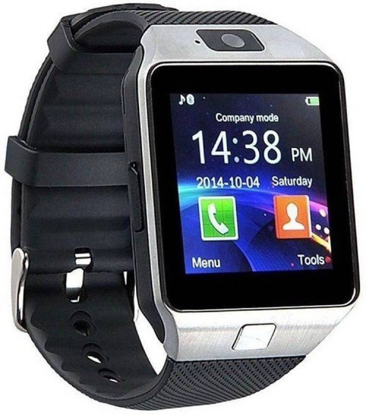fellkon SMARTWATCH DZ09 BLACK_SILVER Smartwatch Price in India