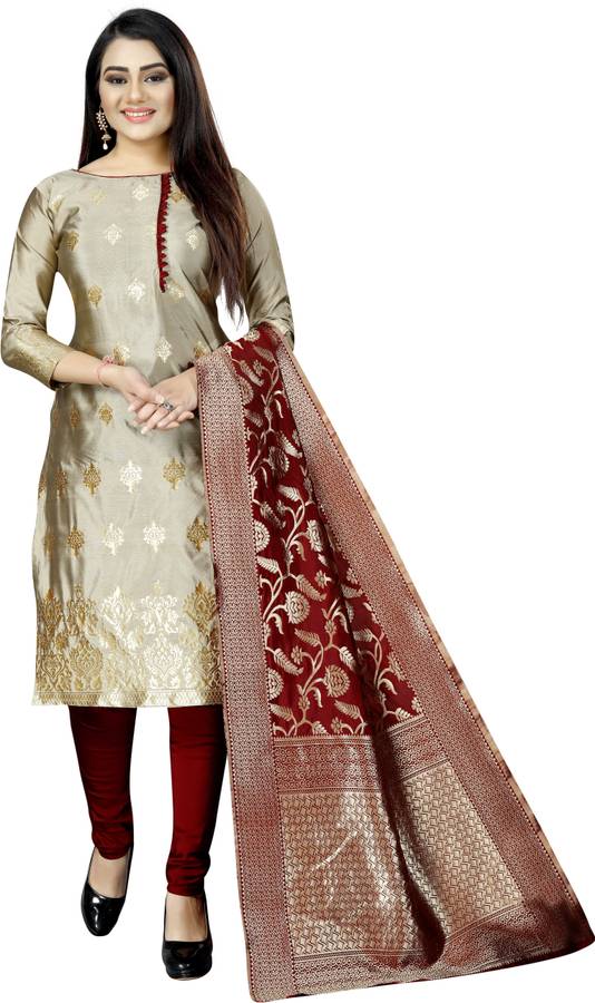 MANJULA SAREE Cotton Silk Blend Woven Salwar Suit Material