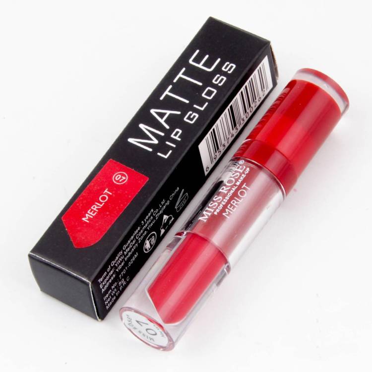MISS ROSE Merlot Matte Lip Gloss [07] Price in India