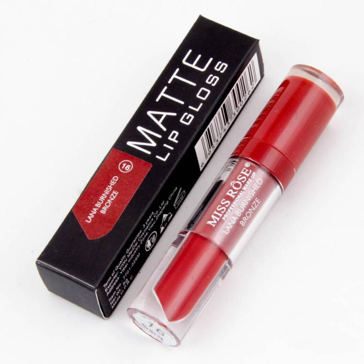 MISS ROSE Lana Burnished Bronze Matte Lip Gloss [16] Price in India