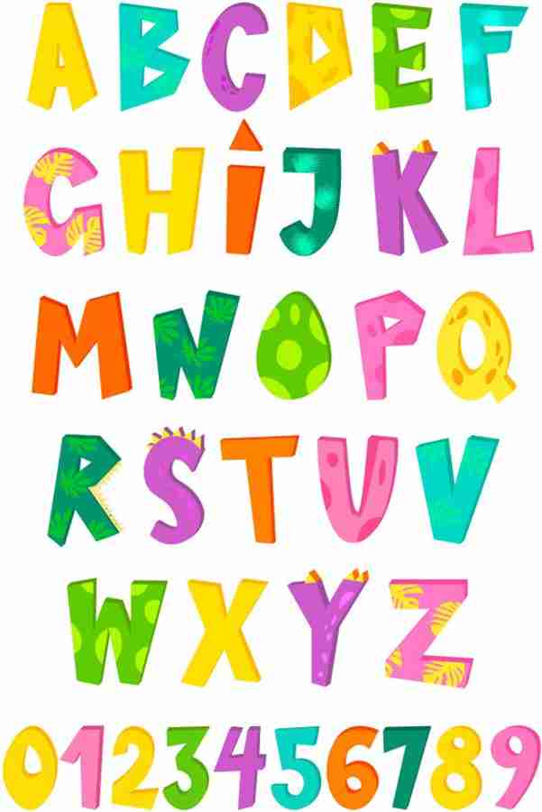english alphabets poster for kids Paper Print Educational posters in