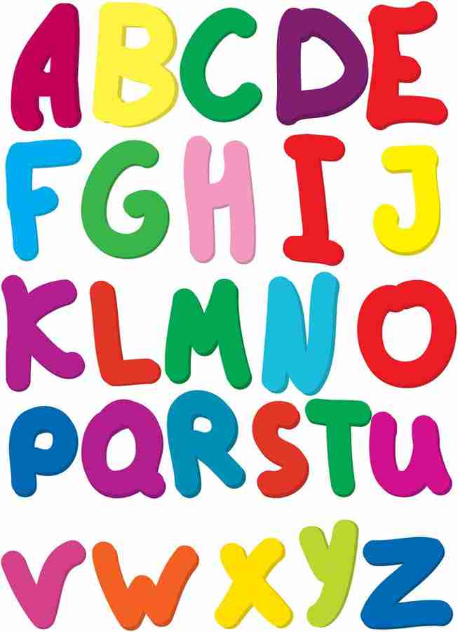 english alphabets Sticker PosterKids learning posterAlphabet and