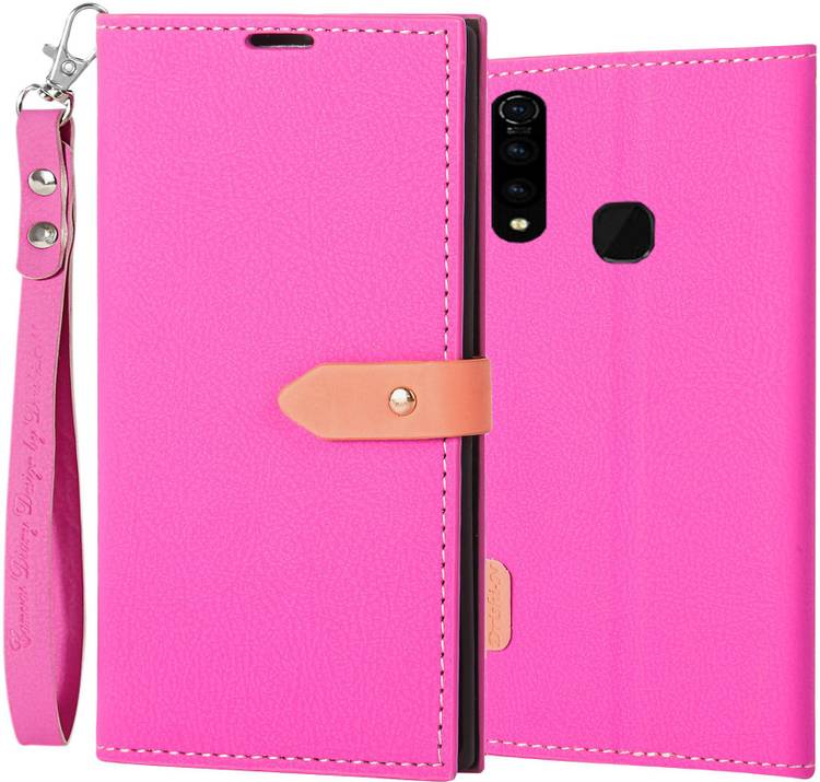 DDPTEK Flip Cover for Vivo Y19, Vivo U20, Vivo U3