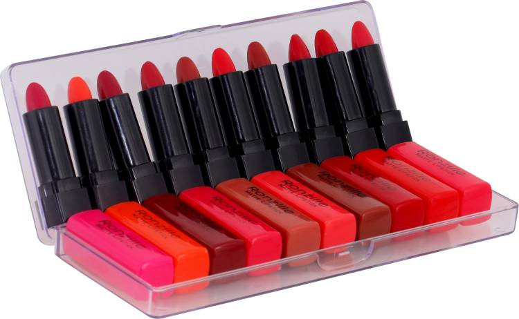 RONZILLE Matte Mini Lipstick set of 10 Price in India