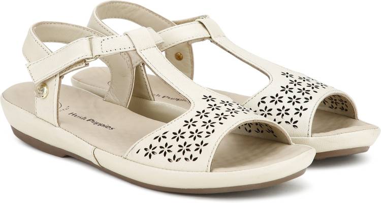 Women White Flats Sandal Price in India