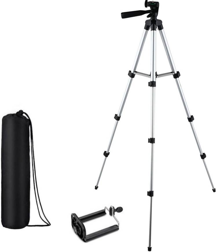 KBOOM Camera Tripod With 3-Way Head Tripod for Digital Camera DV Camcorder, Tripod 3110 with mobile Phone holder mount Tripod