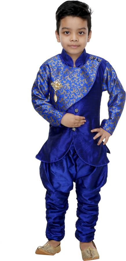 Boys Festive & Party Kurta and Churidar Set