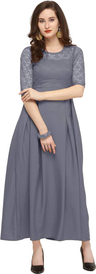 Women Maxi Grey Dress