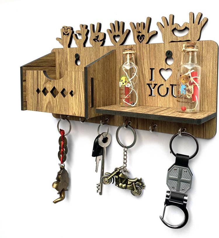 Aquatic Craft Hands Mobile Holder(YB) Wood Key Holder